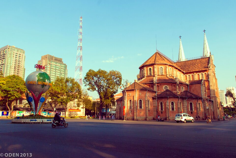 Beautiful ho chi minh city spring