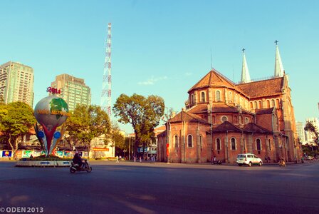 Beautiful ho chi minh city spring photo