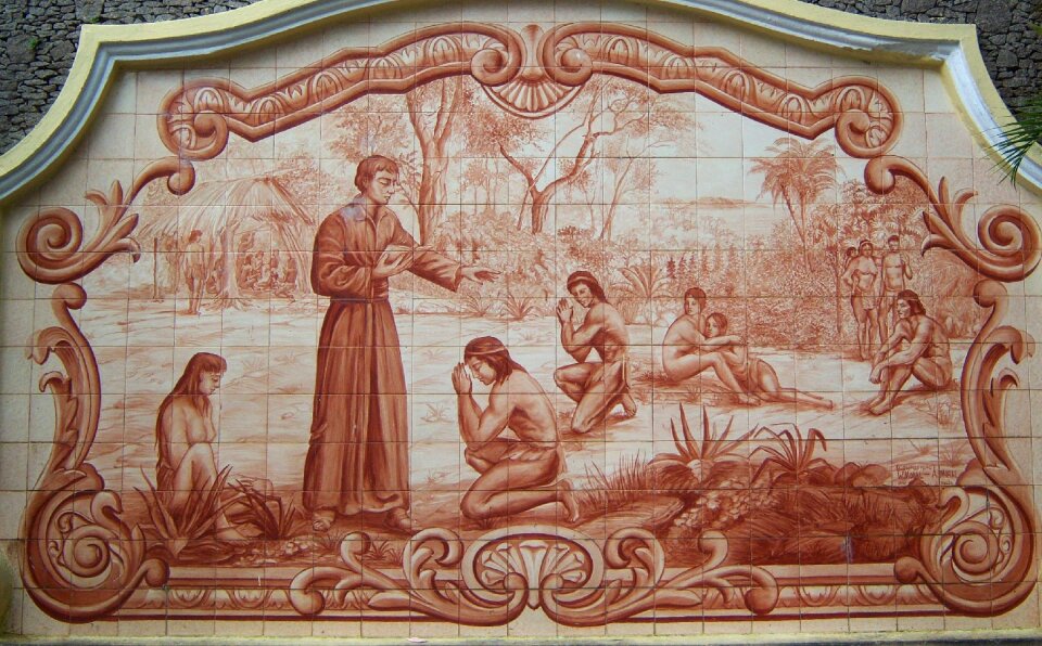 Catechesis decorated tiles são vicente