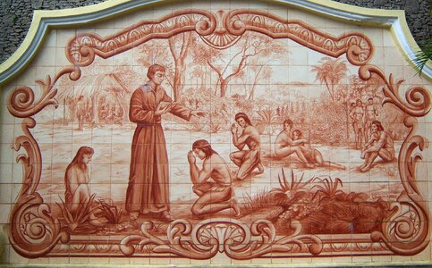 Catechesis decorated tiles são vicente