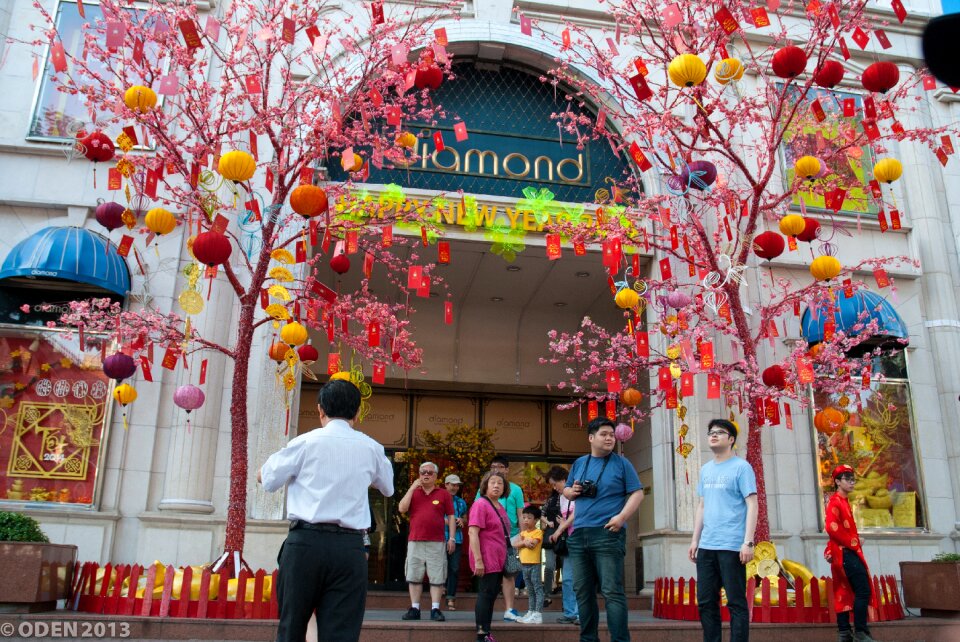Lunar new year city new year's eve