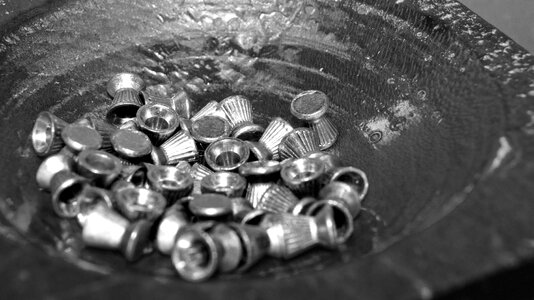 Still life air rifle pellets