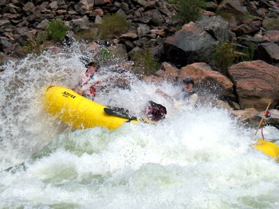 River rafting white water grand canyon photo