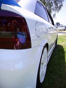 Back light white opel