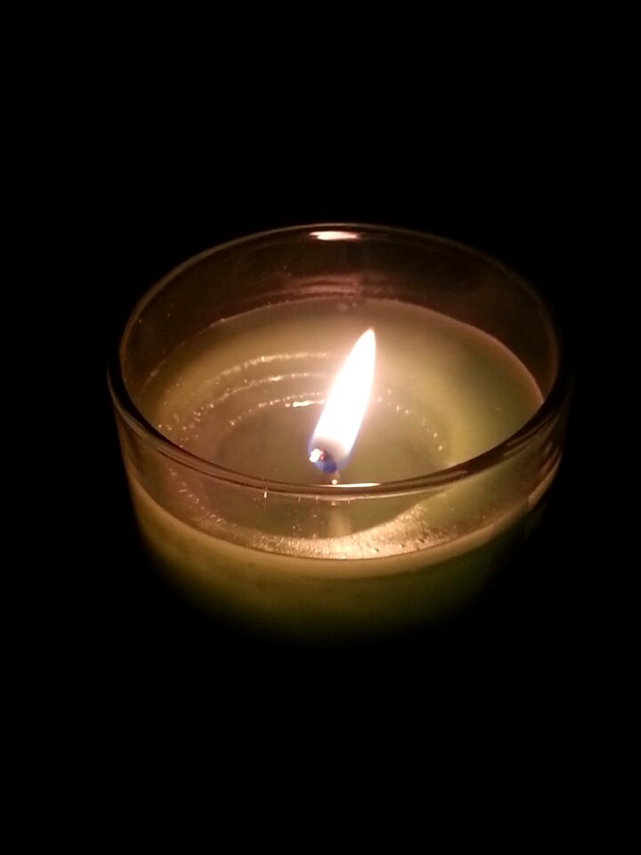 Second candle candlelight