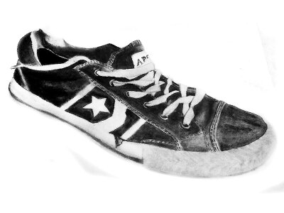 Shoe graphite illustration