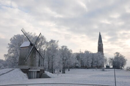 Windmill biel church