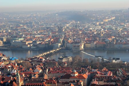 Prague panorama vltava