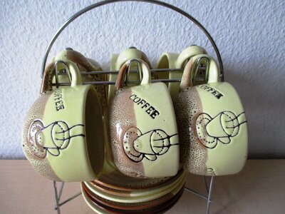 Espresso decorative saucers