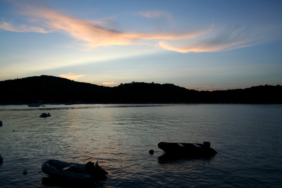 Evening dark clouds