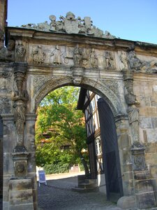 Old royal household goal door photo