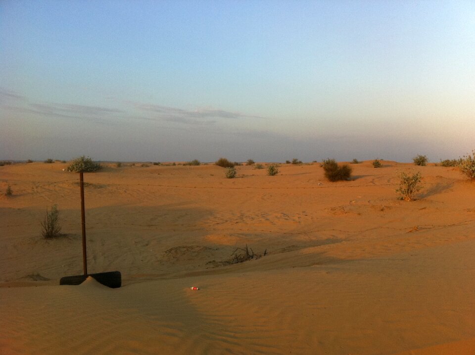 Landscape sand hot