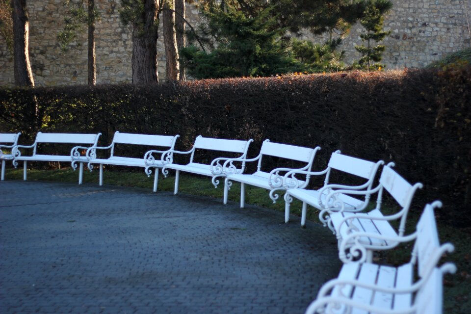 Prague benches white