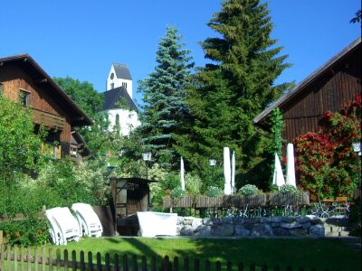 Church mittelberg sky photo