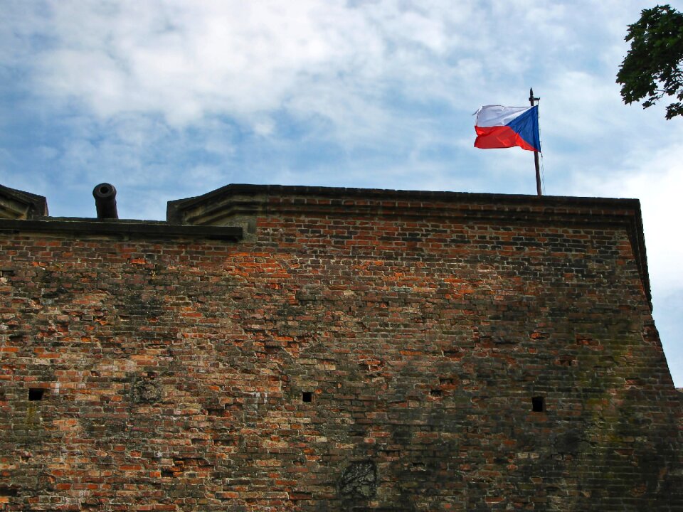 Castle wall bricks tourist attraction