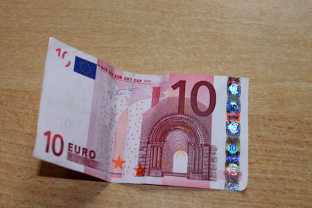 Bills paper money 10 euro