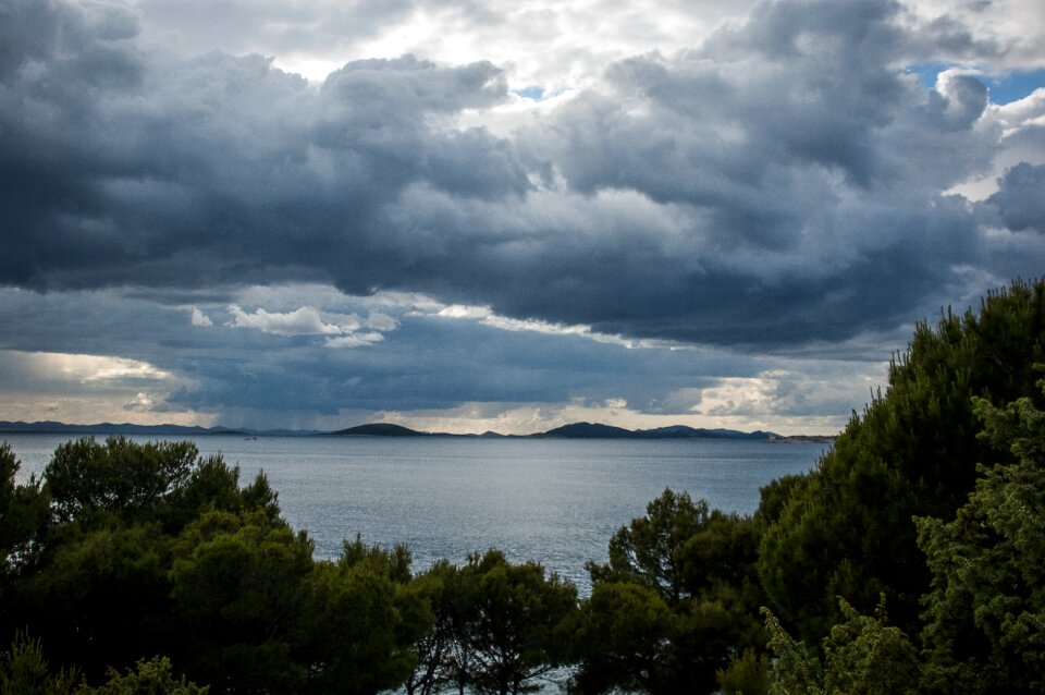 Clouds form storm croatia
