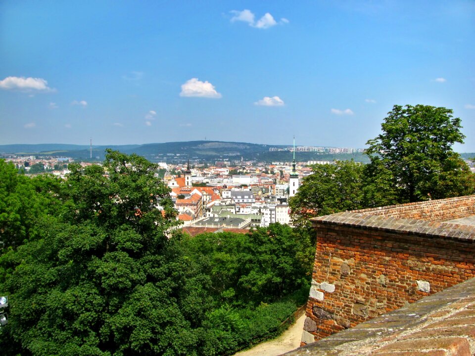 Castle wall bricks tourist attraction
