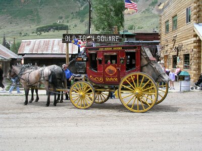 Stage couch stagecoach wild west