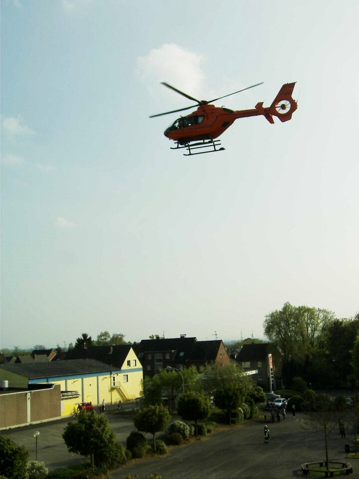 Helicopter residential area air space