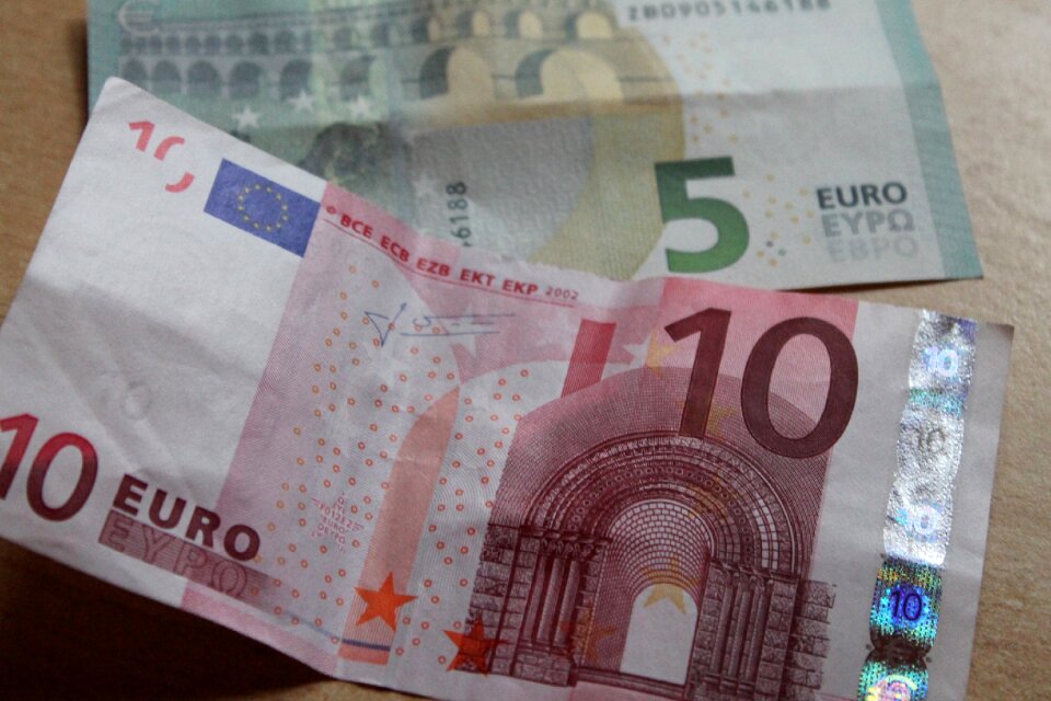Bills paper money 10 euro