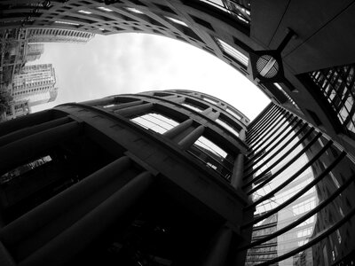 Black and white architecture urban