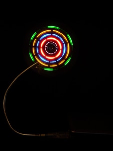 Rotate led neon photo