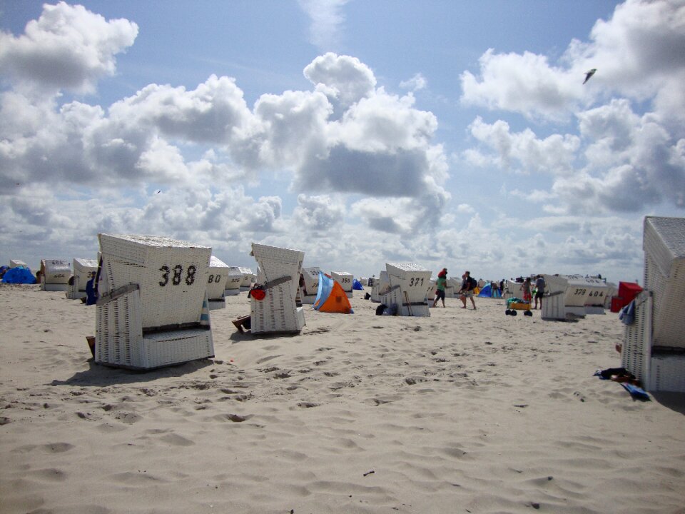 Sun sand clouds