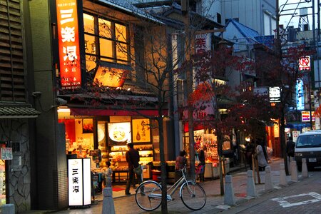 Evening shopping shops