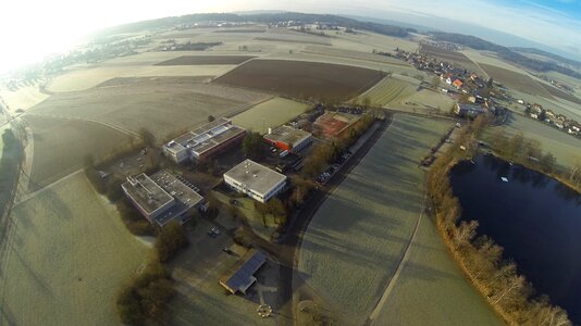 Sunrise fish eye fields
