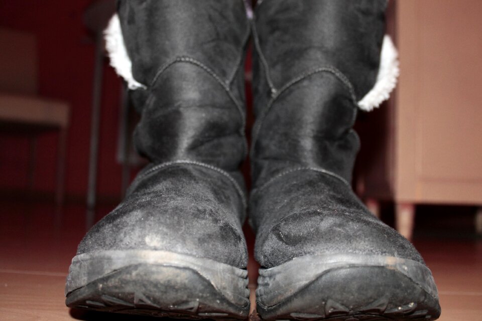 Winter boots leather boots leather shoes