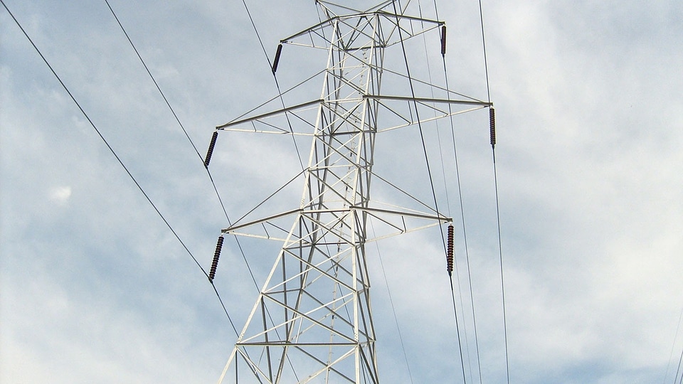 High voltage tower transmission