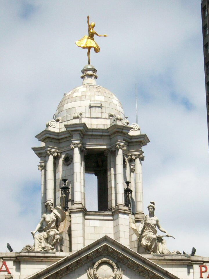 Sky gold statue