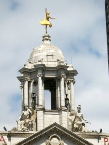 Sky gold statue