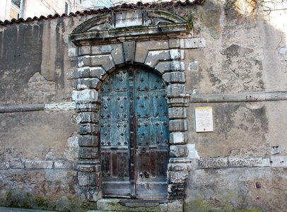 Ancient doorway stone surround portico