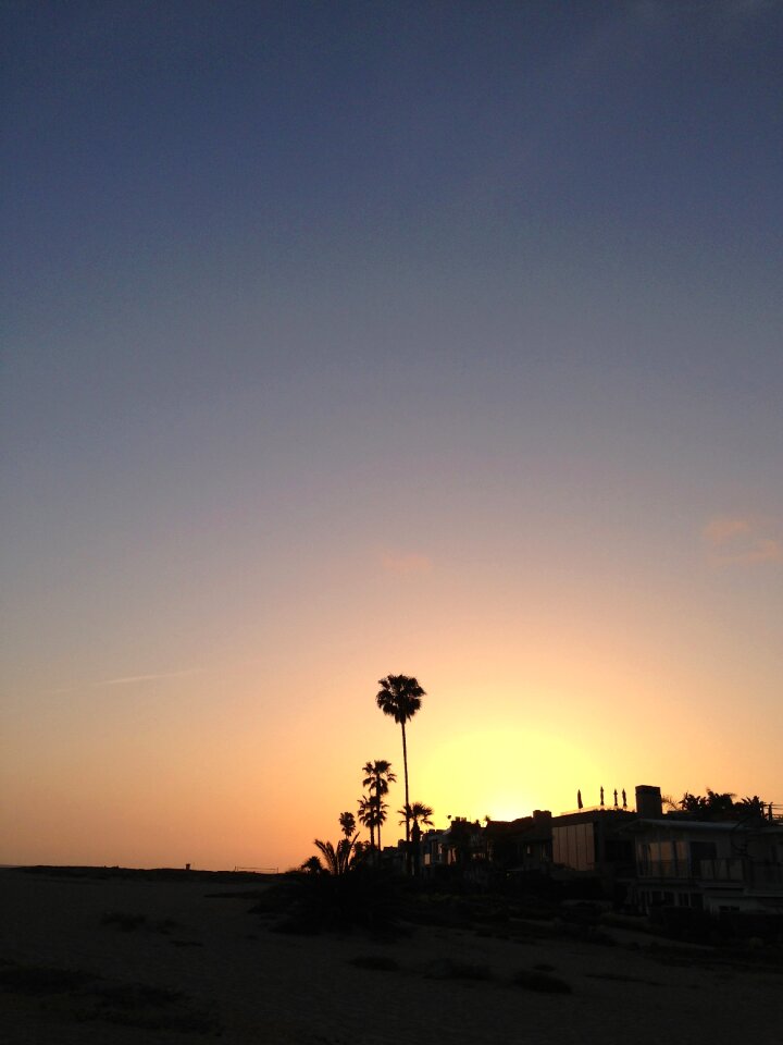 Sunset dusk summer