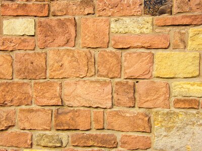 Brick wall brick sand stone photo
