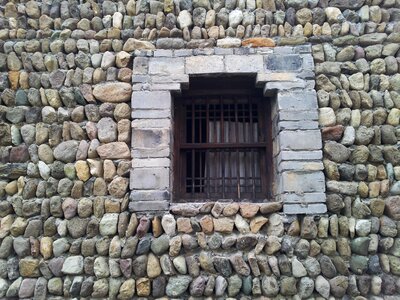 Village stone wall photo