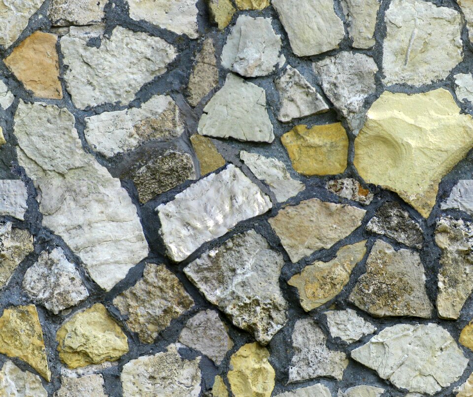 Natural stones yellow colorful