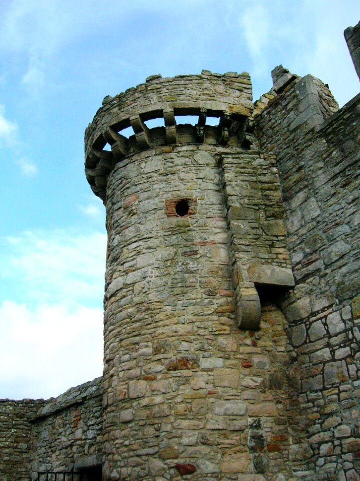 Castle ruins towers fortress