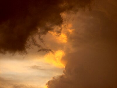 Sky storm clouds form