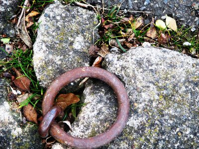 Rappelling ring round stones