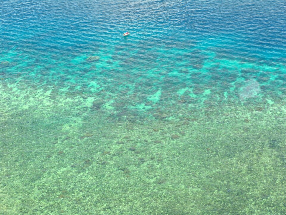 Ocean pacific aerial view