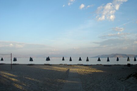 Vacations parasols sea