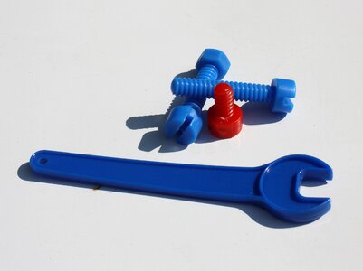 Colorful blue toys