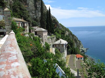 Houses mountain monastery