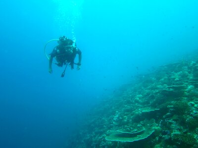 Ocean diving suit deep diving photo