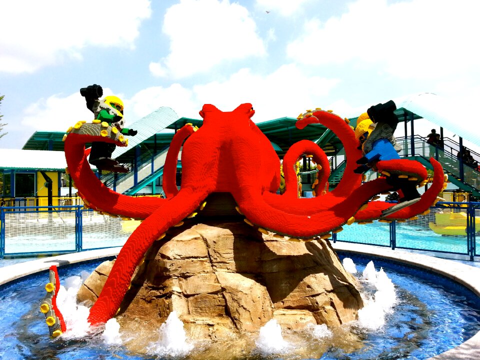 Theme park kid lego