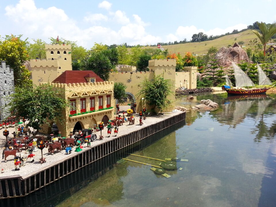 Theme park kid lego