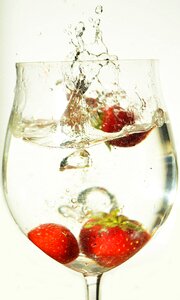Fruit spray glass photo